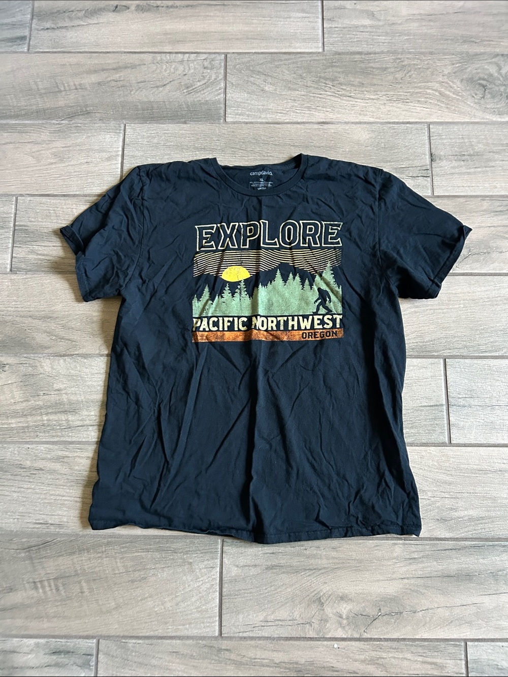 Explore Pacific Northwest Graphic Tee - Black